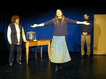 Szene aus Goethe-Kabarett: "Bewundert viel und viel gescholten"