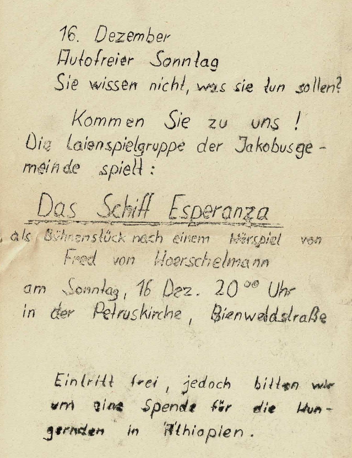 Das Schiff Esperanza